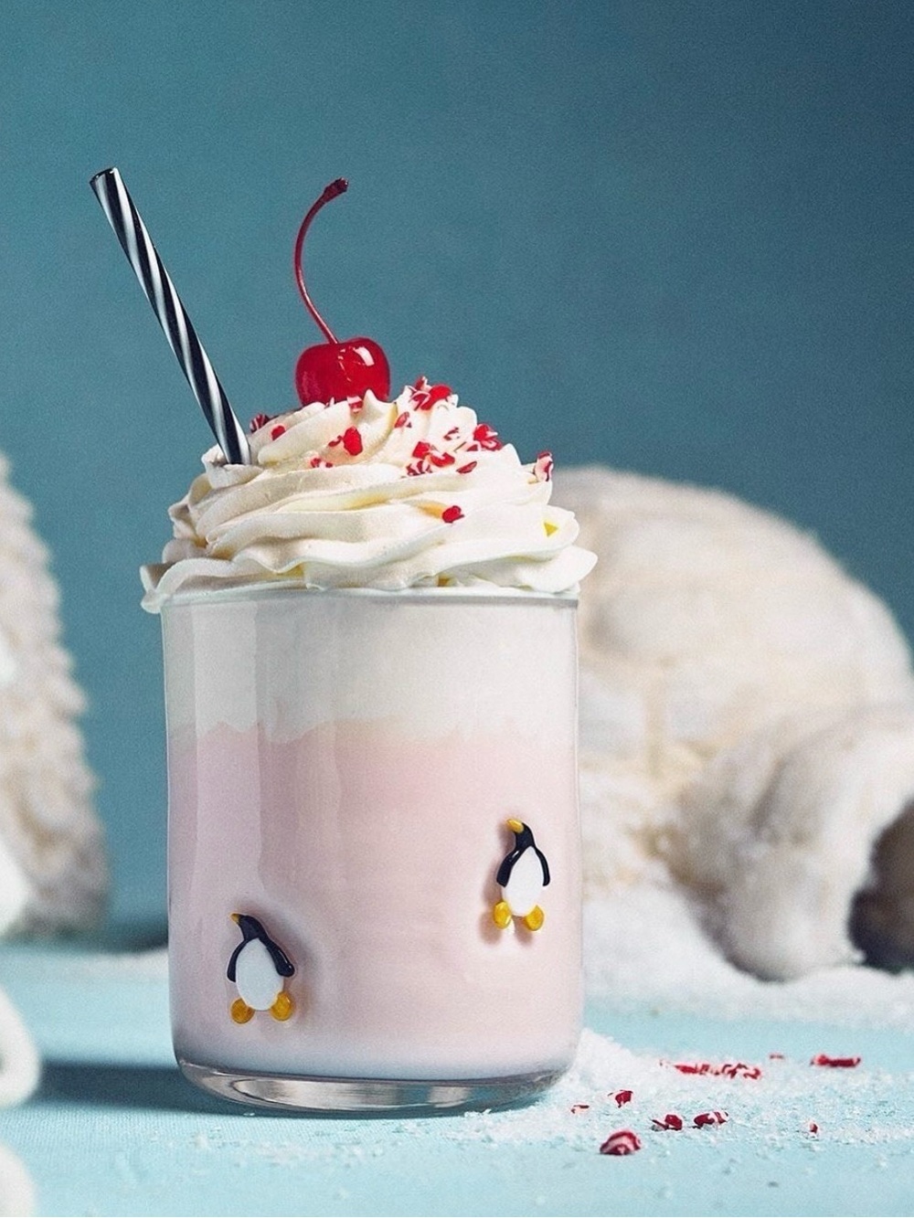 Festive Icon Juice Glass - Penguin